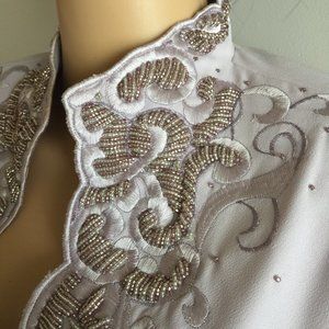 Lavender/Gold GLAMOUR COLLAR: Suit & Full Skirt